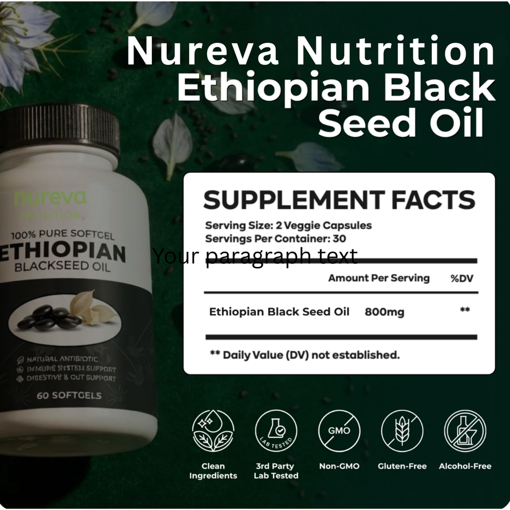 Nureva Nutrition Ethiopian Black Seed Oil